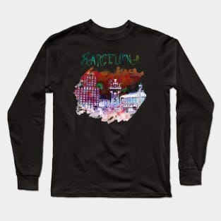 Plaza Catalunya Barcelona Long Sleeve T-Shirt